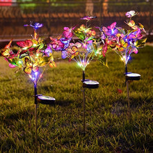 Solar-Powered LED Butterfly Garden Flower Light