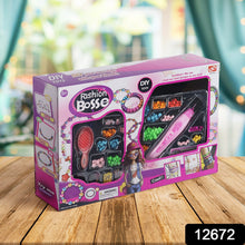 Hair Styling Clasp Clips Twisting Stringing Beads Kit for Girls, Portable Hair Braider Machine,Hairstyle Braid Kit DIY Hair Styling Tool with Comb, Rubber, Button Beads and Beads (85 Pcs Set), Hair accessories