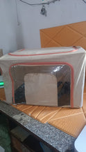 Zippered Closet Storage Box with Lid, With Window (Mix Design & Size / 1 Pc)