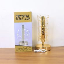 Luxury Golden Crystal LED Table Lamp (1 Pc)
